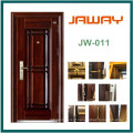 Porte extérieure en acier de fer de sécurité de fabrication de Jaway (JW-907)